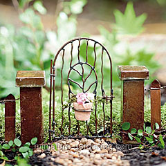 Vine Gate with Pot