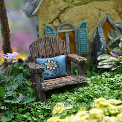 Fairy Chair with Flower Pillow