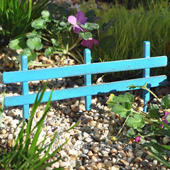 Blue Fence Panel